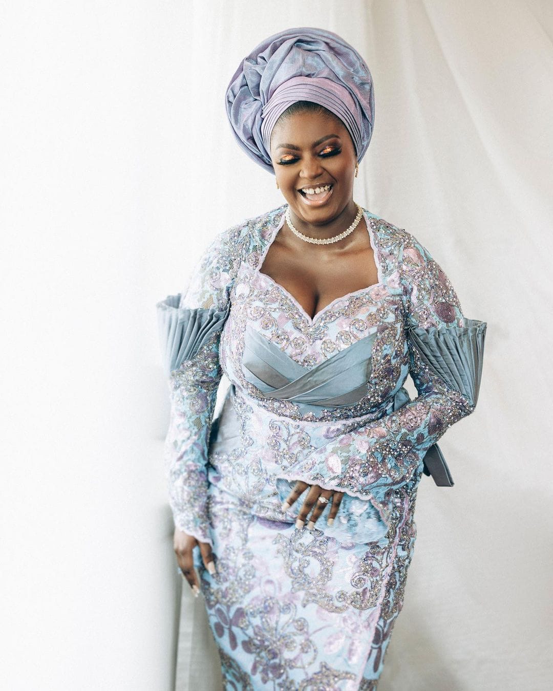 Gele style 2024 bride