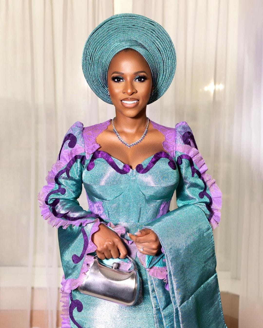 Gele style 2024 bride